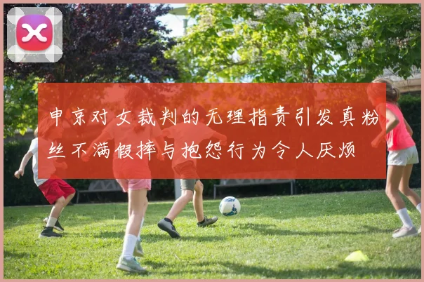 申京对女裁判的无理指责引发真粉丝不满假摔与抱怨行为令人厌烦